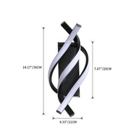 Applique murale LED en spirale d'aluminium - Style Psalm | Marco Lucetti