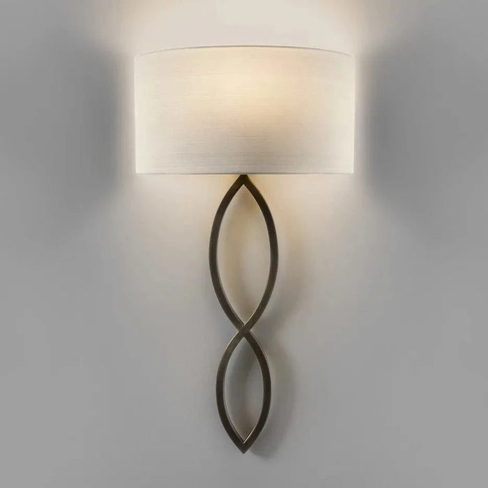 Applique murale LED en tissu avec cercle créatif en fer - Éclairage moderne de qualité | Marco Lucetti