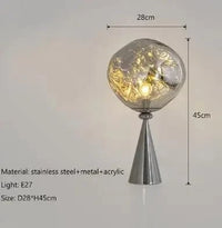 Applique Murale LED en Verre au Design Moderne - Décorations Élégantes | Marco Lucetti Argent / Blanc froid (5 500-7 000 K).