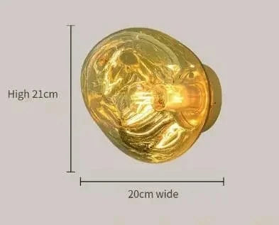 Applique Murale LED en Verre au Design Moderne - Décorations Élégantes | Marco Lucetti B-20cm / Blanc froid (5 500-7 000 K).