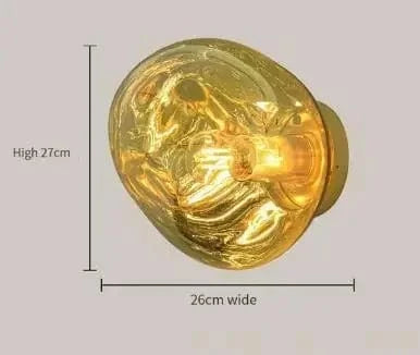 Applique Murale LED en Verre au Design Moderne - Décorations Élégantes | Marco Lucetti B-26cm / Blanc froid (5 500-7 000 K).