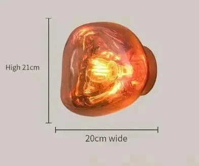 Applique Murale LED en Verre au Design Moderne - Décorations Élégantes | Marco Lucetti C-20cm / Blanc froid (5 500-7 000 K).