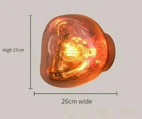 Applique Murale LED en Verre au Design Moderne - Décorations Élégantes | Marco Lucetti C-26cm / Blanc froid (5 500-7 000 K).