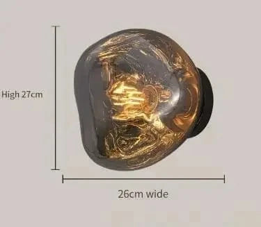 Applique Murale LED en Verre au Design Moderne - Décorations Élégantes | Marco Lucetti D-26cm / Blanc froid (5 500-7 000 K).