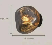 Applique Murale LED en Verre au Design Moderne - Décorations Élégantes | Marco Lucetti D-26cm / Blanc froid (5 500-7 000 K).