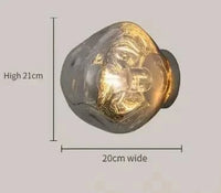 Applique Murale LED en Verre au Design Moderne - Décorations Élégantes | Marco Lucetti E-20cm / Blanc froid (5 500-7 000 K).