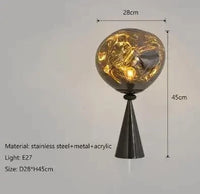 Applique Murale LED en Verre au Design Moderne - Décorations Élégantes | Marco Lucetti Gris fumée / Blanc froid (5 500-7 000 K).