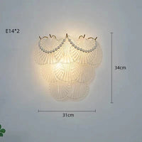 Applique murale LED en verre Natural Luxe. | Marco Lucetti