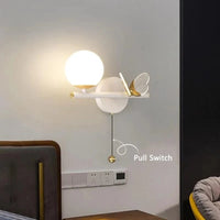 Applique murale LED en verre papillon au design nordique contemporain | Marco Lucetti