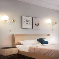 Applique murale LED en verre papillon au design nordique contemporain | Marco Lucetti