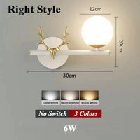 Applique murale LED en verre papillon au design nordique contemporain | Marco Lucetti Droite Style B / Trois couleurs