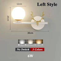 Applique murale LED en verre papillon au design nordique contemporain | Marco Lucetti Style gauche B / Trois couleurs