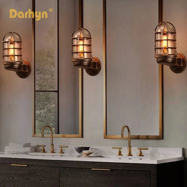 Applique murale LED en verre vintage - Étanche pour usage intérieur et extérieur | Marco Lucetti