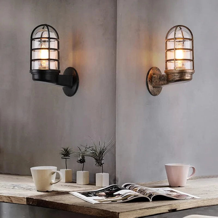 Applique murale LED en verre vintage - Étanche pour usage intérieur et extérieur | Marco Lucetti