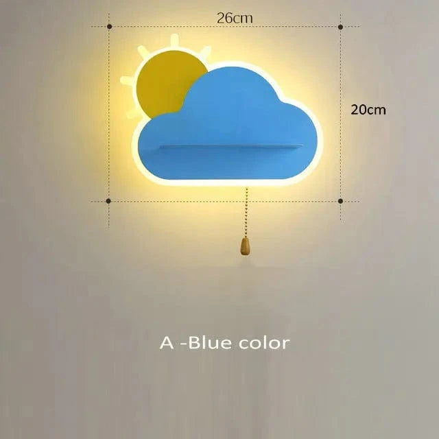 Applique murale LED enfants "Candy Colors" | Marco Lucetti Un bleu / Blanc chaud