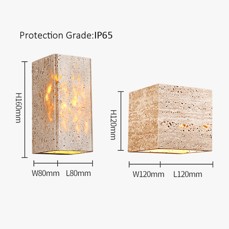 Applique murale LED étanche au style japonais pour extérieur de villa | Marco Lucetti