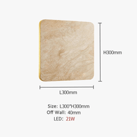 Applique murale LED étanche carré décoratif pour villa - LumiLux | Marco Lucetti D200xH200mm / Étanche IP65 | LED 10W | Blanc chaud