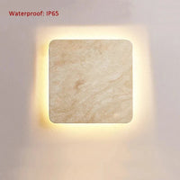 Applique murale LED étanche carré décoratif pour villa - LumiLux | Marco Lucetti D200xH200mm / Étanche IP65 | LED 10W | Blanc chaud