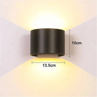 Applique murale LED étanche en aluminium avec intensité variable pour jardin et porche | Marco Lucetti