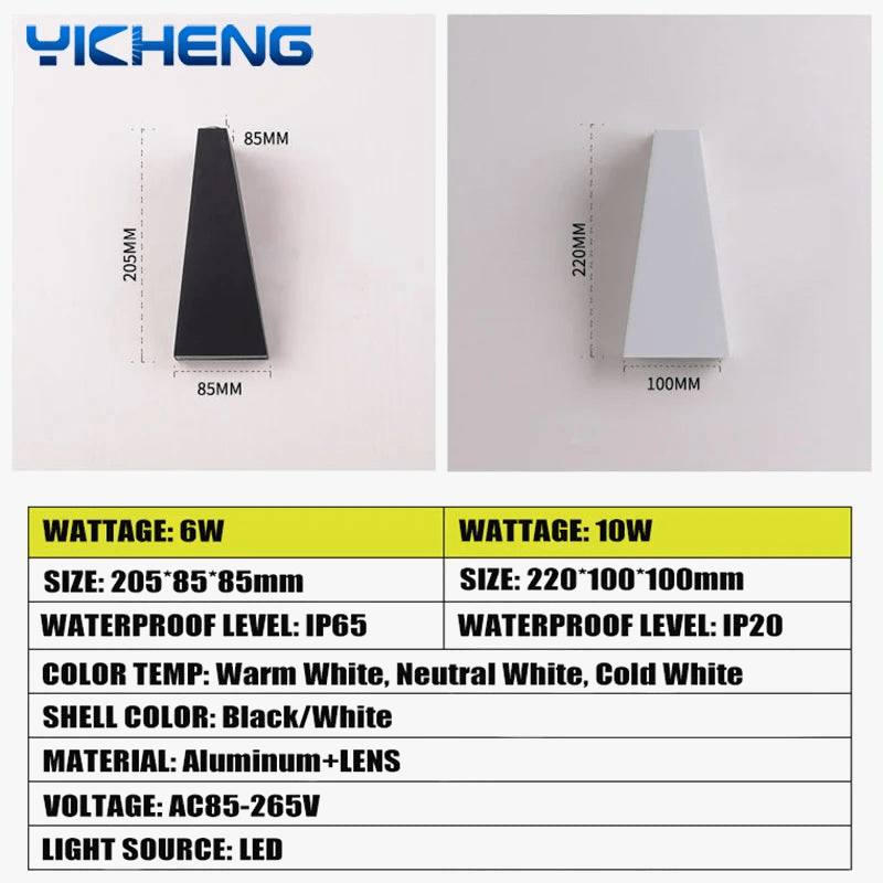 Applique Murale LED Étanche Extérieure en Aluminium IP65 | Marco Lucetti