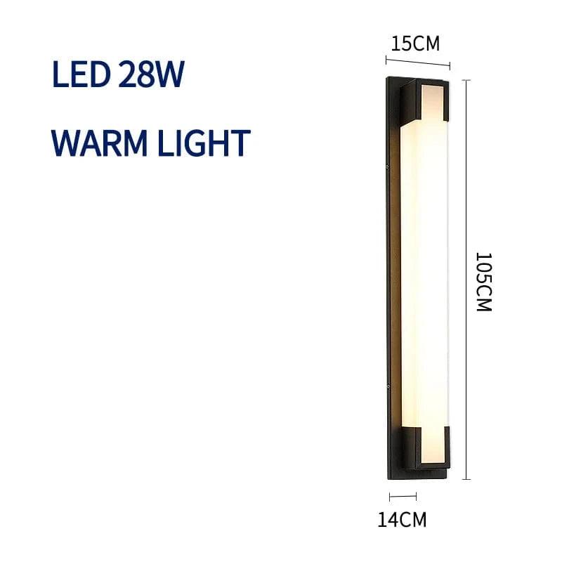 Applique murale LED étanche pour extérieur | Marco Lucetti Lumière chaude 28 W