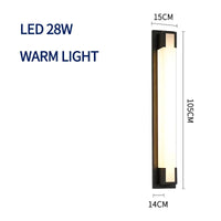 Applique murale LED étanche pour extérieur | Marco Lucetti Lumière chaude 28 W