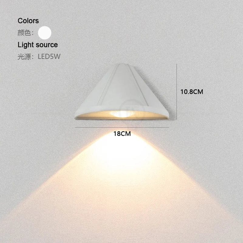 Applique murale LED étanche pour intérieur et extérieur, lumière IP65 | Marco Lucetti Lumière chaude 3000K / Blanc