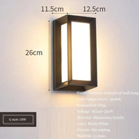 Applique murale LED étanche pour jardin en aluminium | Marco Lucetti G / C.A. 110 V