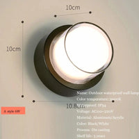 Applique murale LED étanche pour jardin en aluminium | Marco Lucetti UN / C.A. 110 V