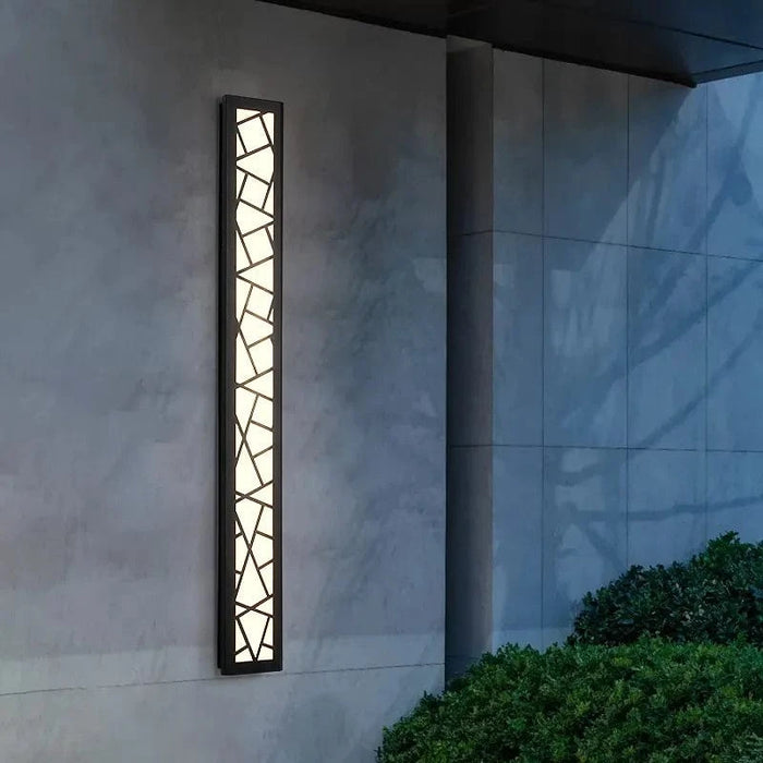 Applique murale LED étanche pour jardin et porche - aluminium - Luminaire d'extérieur  | Marco Lucetti L30xL14 10W / Gradation avec télécommande / Chine