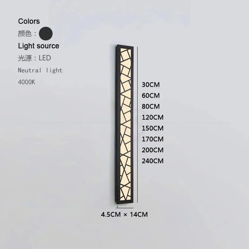 Applique murale LED étanche pour jardin et porche - aluminium - Luminaire d'extérieur  | Marco Lucetti L30xL14 10W / Lumière neutre 4000k / Chine