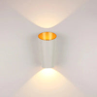 Applique Murale LED Étanche pour Jardin Moderne Nordique | Marco Lucetti Modèle 2 Or Blanc / Blanc chaud (2700-3500K)