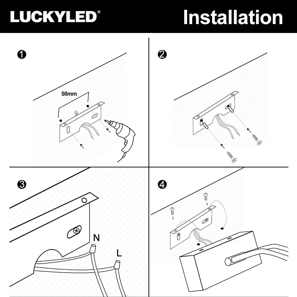 Applique Murale LED Étanche pour Salle de Bain - 8W-20W | Marco Lucetti