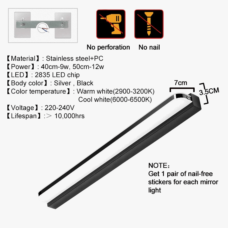 Applique murale LED étanche salle de bain | Marco Lucetti