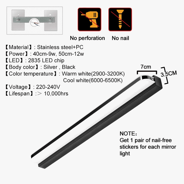 Applique murale LED étanche salle de bain | Marco Lucetti