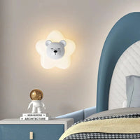 Applique murale LED étoile lune ours lapin minimaliste design | Marco Lucetti