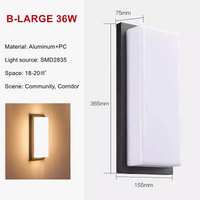 Applique Murale LED Extérieure en Aluminium Étanche et Décorative