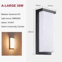 Applique Murale LED Extérieure en Aluminium Étanche et Décorative