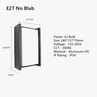 Applique murale LED extérieure imperméable en aluminium décoratif