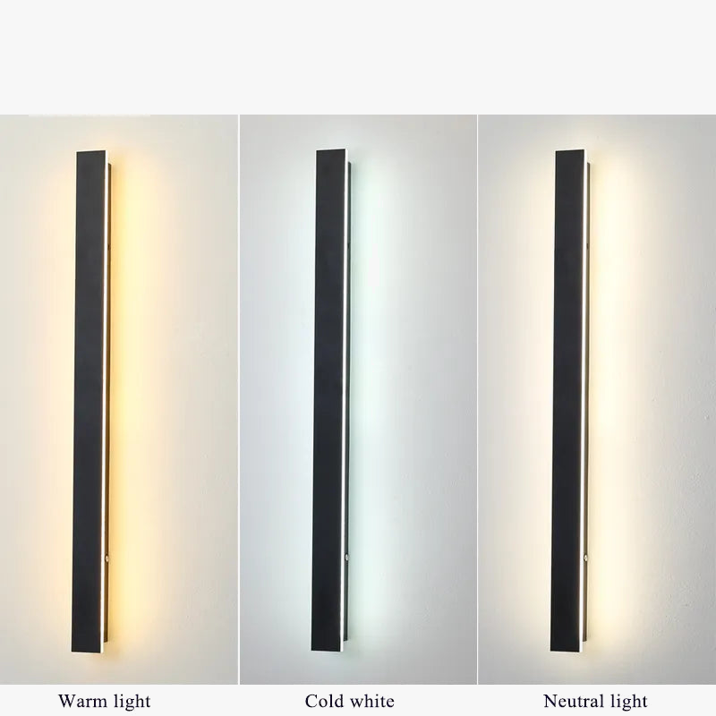 Applique murale LED extérieure étanche longue bande - Style moderne