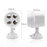 Applique murale LED Extérieur Blanc - 4 LEDs Motion | Marco Lucetti