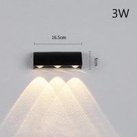 Applique murale LED extérieur design noir waterproof 110V IP54 | Marco Lucetti