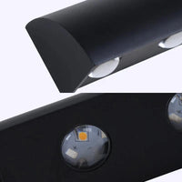 Applique murale LED extérieur design noir waterproof 110V IP54 | Marco Lucetti