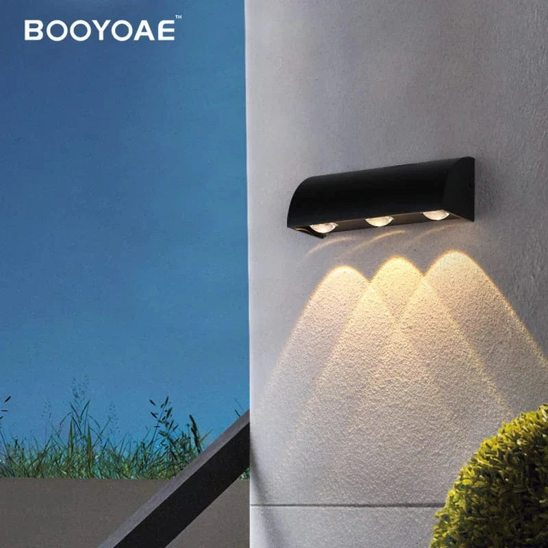 Applique murale LED extérieur design noir waterproof 110V IP54 | Marco Lucetti