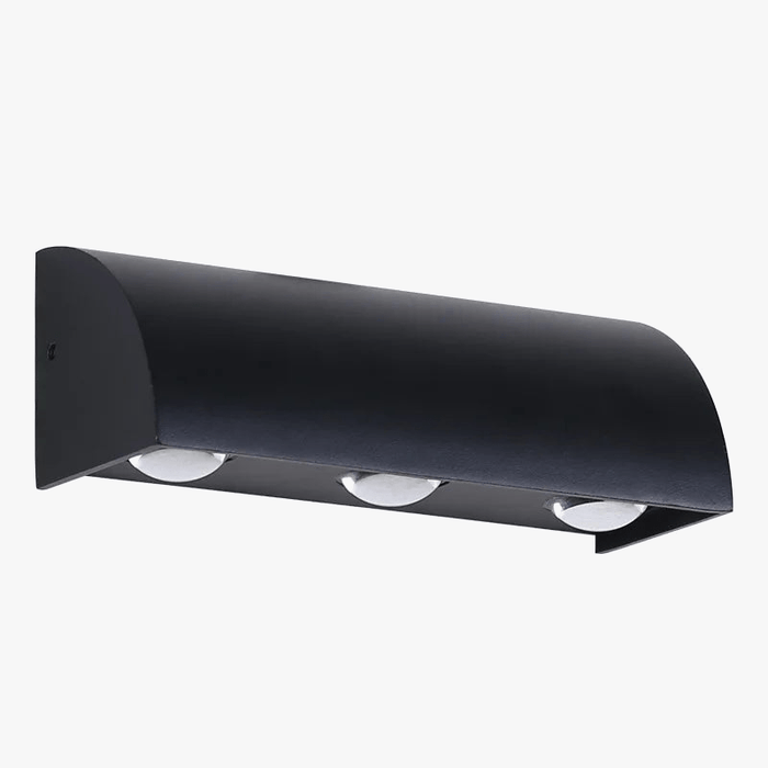 Applique murale LED extérieur design noir waterproof 110V IP54 | Marco Lucetti
