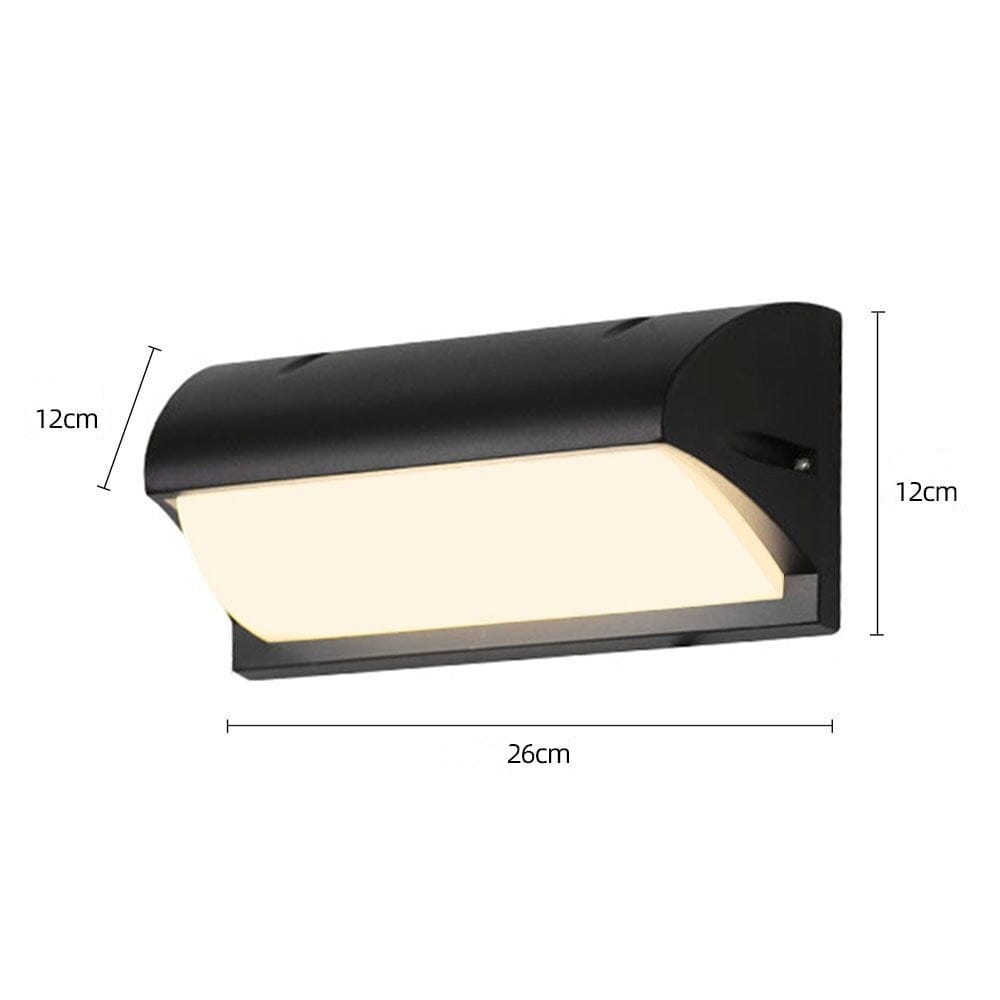 Applique murale LED extérieur - Hallen Black Metal | Marco Lucetti