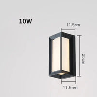 Applique murale LED extérieure - Éclairage mural pour porche, villa et jardin | Marco Lucetti BOO-01-10W / Lumière froide