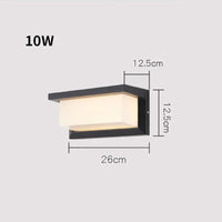 Applique murale LED extérieure - Éclairage mural pour porche, villa et jardin | Marco Lucetti BOO-03-10W / Lumière froide