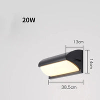 Applique murale LED extérieure - Éclairage mural pour porche, villa et jardin | Marco Lucetti BOO-04-20W / Lumière froide