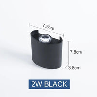 Applique murale LED extérieure étanche IP65 | Marco Lucetti 2W / Blanc chaud (2700-3500K)